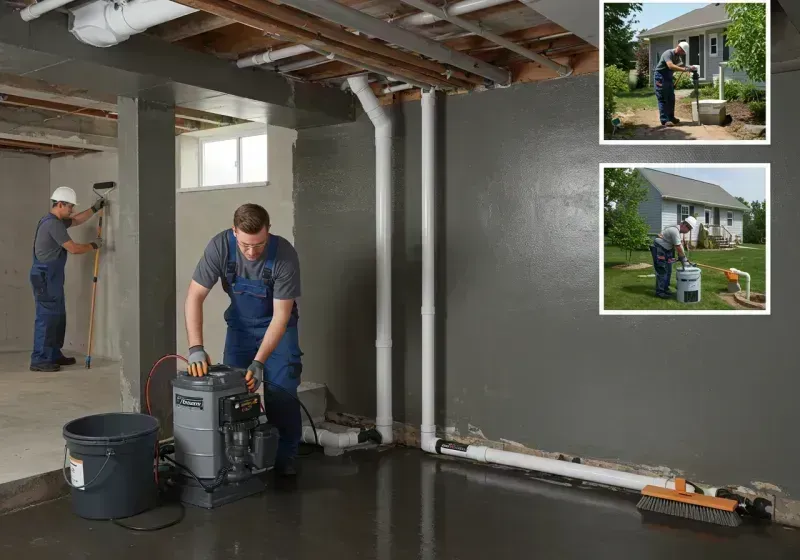 Basement Waterproofing and Flood Prevention process in Easley, SC